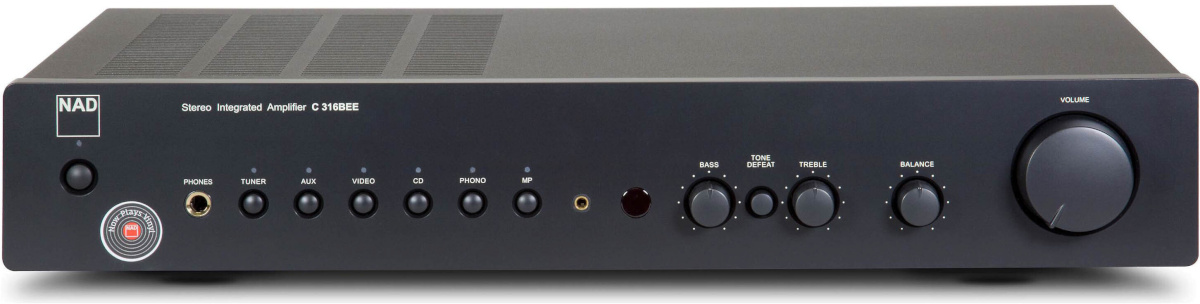 NAD C 316 BEE V2 võimendi, must