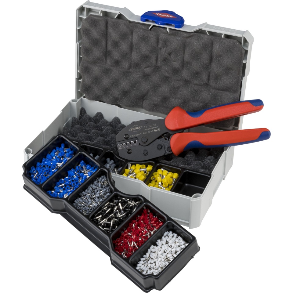 Knipex klemmitangide komplekt Crimp Assortment for End Sleeves with Crimping Pliers