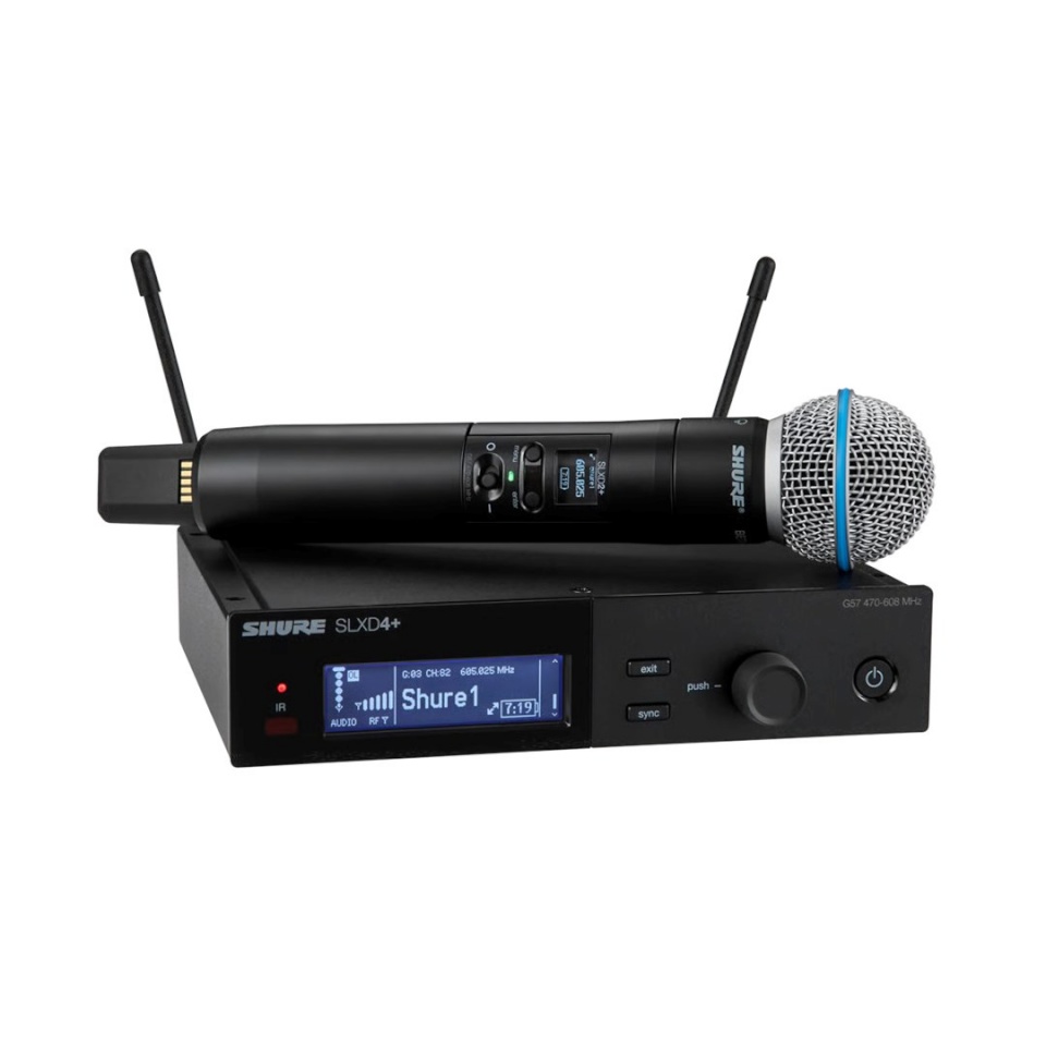 Shure mikrofon SLXD24+E/B58-G65 - digital Wireless system with a handheld transmitter/ (470–606 MHz)