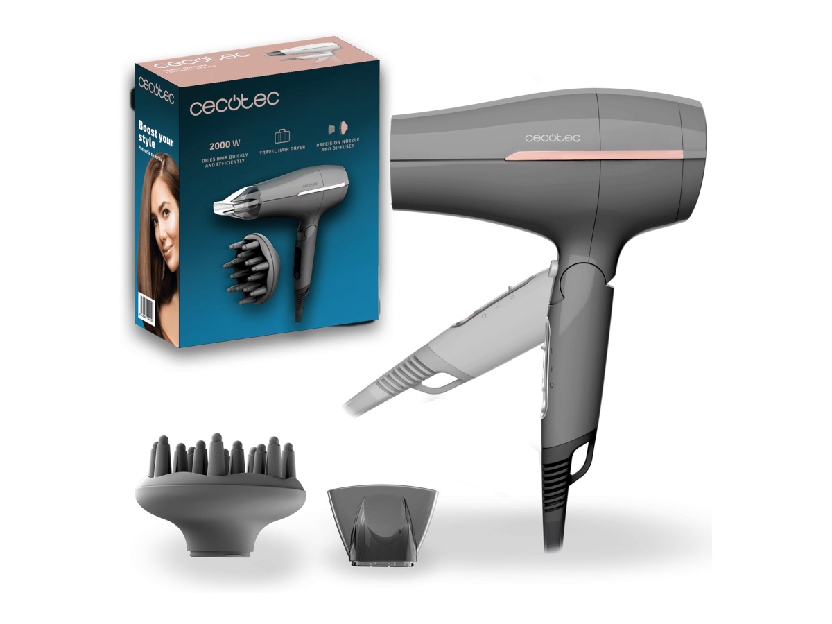 Cecotec föön | IoniCare Power&Go Heaven | 2000 W | Number of temperature settings 2 | Ionic function | Diffuser nozzle | hall
