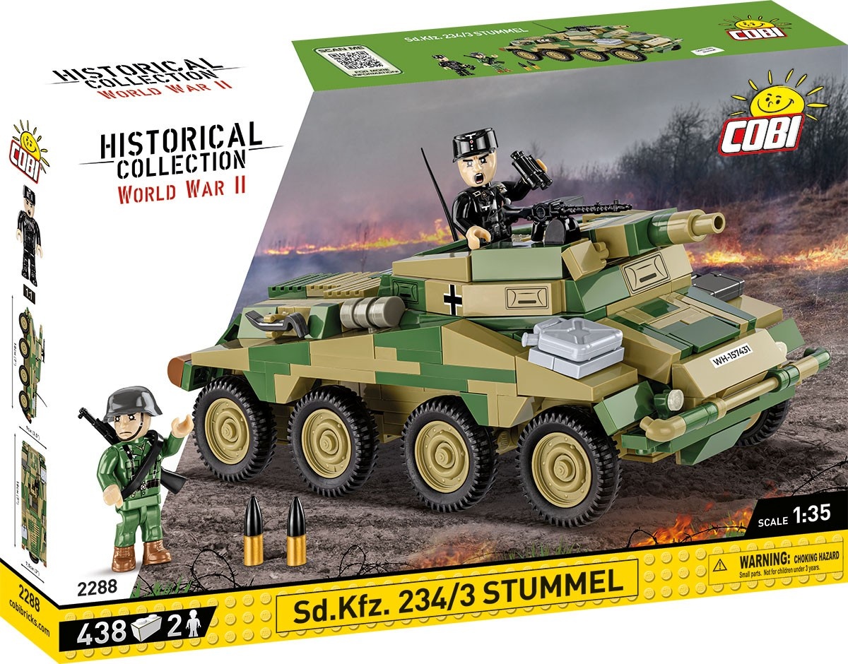 Cobi klotsid Blocks Historical Collection Sd.Kfz. 234/3 Stummel