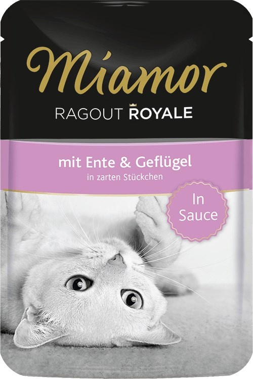 Miamor kassitoit Ragout Royale with Duck and Poultry in Sauce Sachet, 100g
