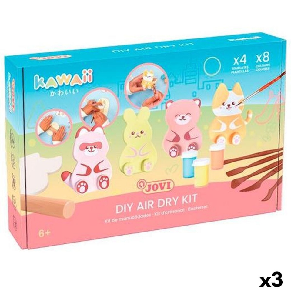 Jovi Käsitöökomplekt KAWAII AIR DRY mitmevärviline 3 Ühikut