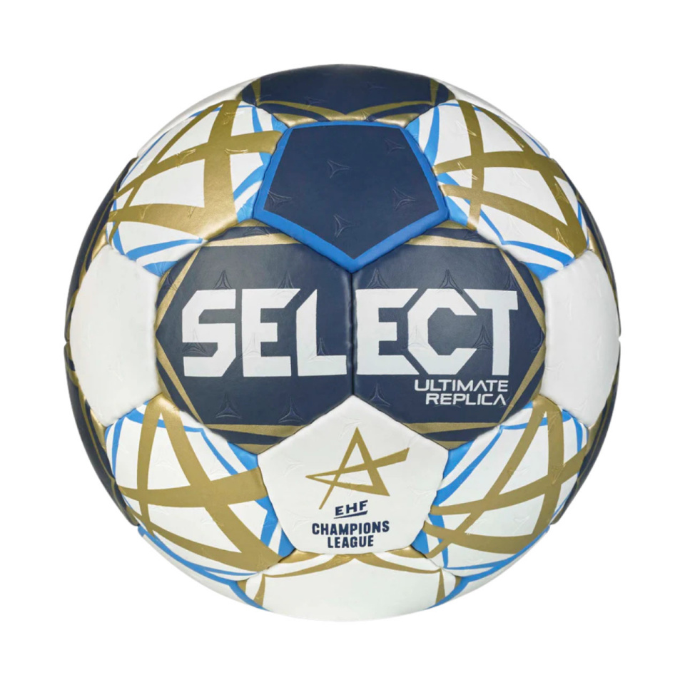 Select käsipall Ultimate Champions League Replica 2 v25 Official Ehf valge-tumesinine-kuldne 13519 2