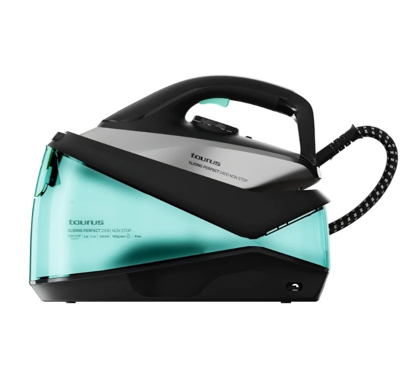 Taurus triikimissüsteem SSD2402 Sliding Perfect Non Stop Steam Ironing Station, 2400W, must/roheline