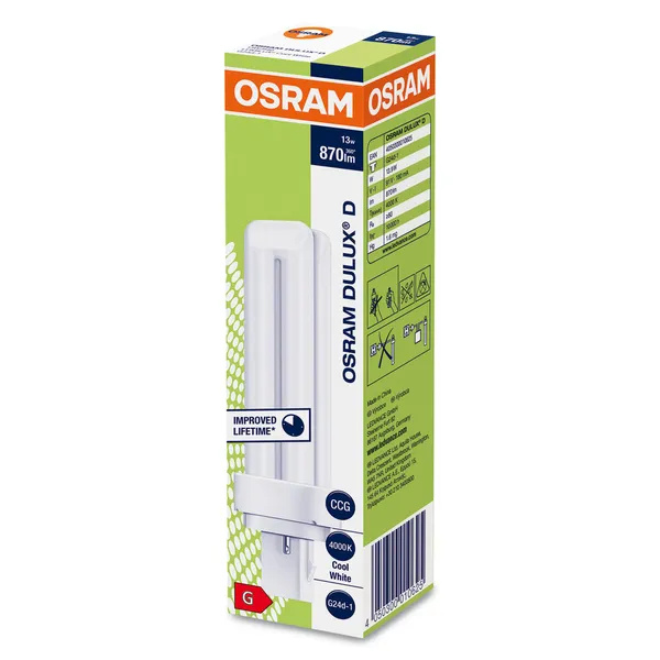 Osram elektripirn DULUX D Energy-saving Lamp 13W/840 G24D-1 FS1 