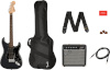 Squier elektrikitarr Fender Affinity Series Stratocaster HSS Pack kitarapaketti, Charcoal Frost Metallic