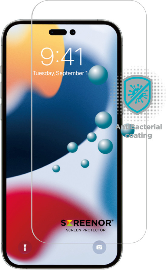 Screenor kaitseklaas Premium Tempered, iPhone 14 Pro Max, läbipaistev