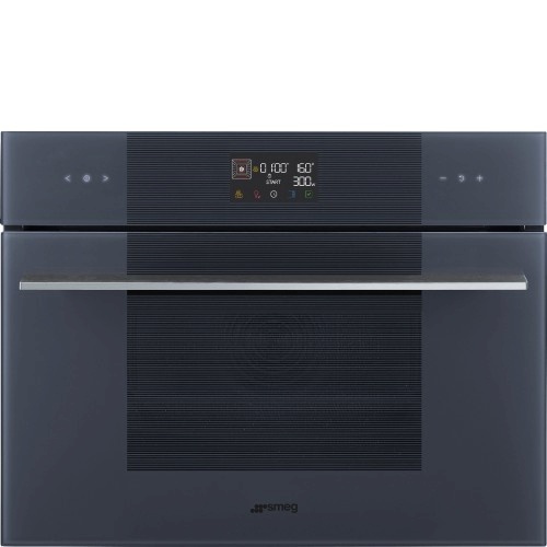 SMEG kompakt mikro-kombiahi SO4102M1G SmegLinea, aurupuhastus, 40L, neptuun hall