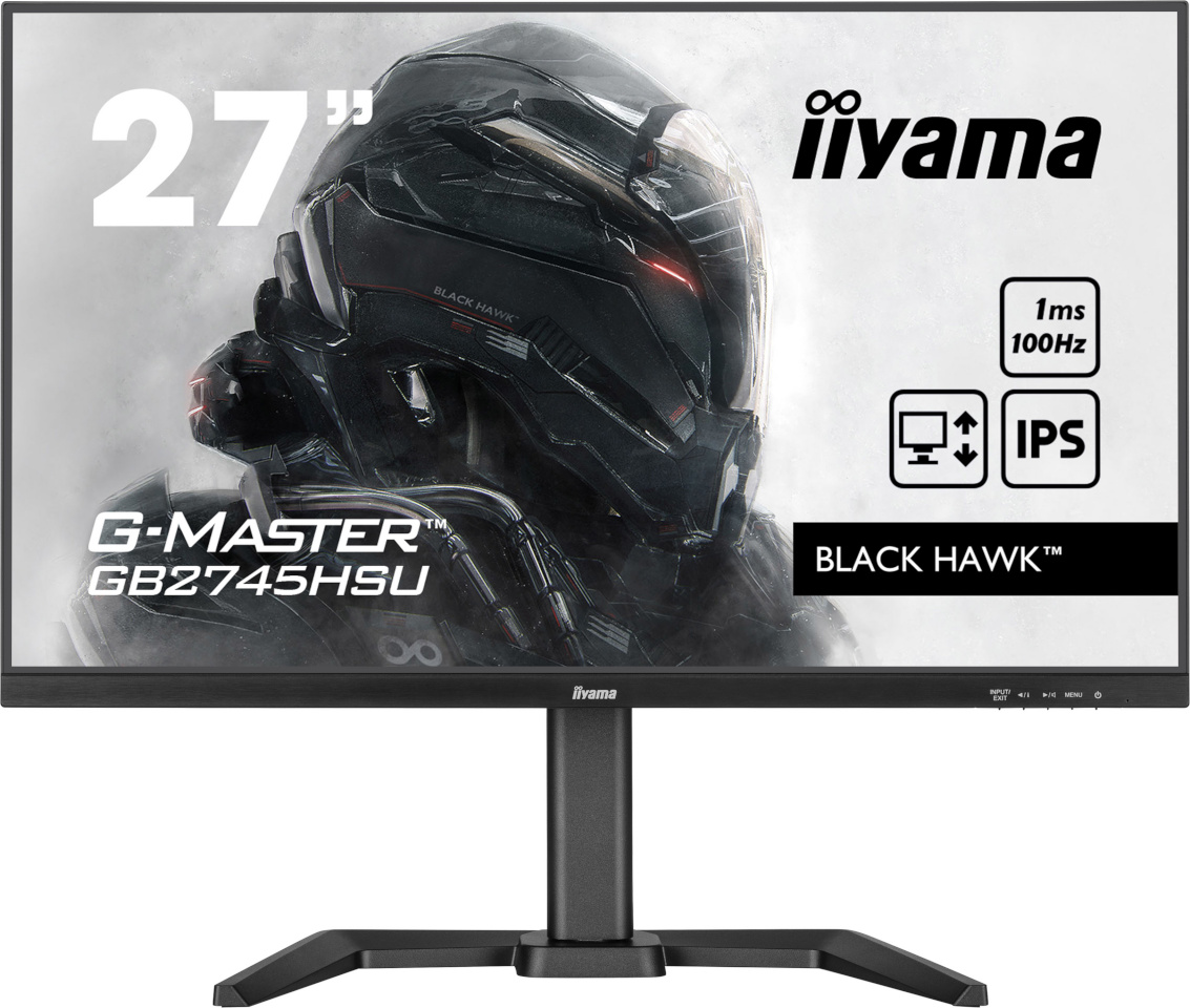 iiyama monitor 68.5cm (27") GB2745HSU-B2 16:9 HDMI+DP+2xUSB IPS