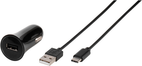 Vivanco autolaadija USB-C 3A 1m must (38669)