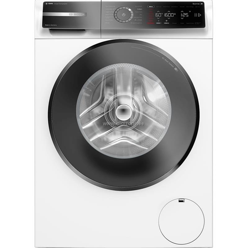 Bosch pesumasin WGB266AWSN Series 8 Washing Machine, 11kg, 1600 p/min, valge