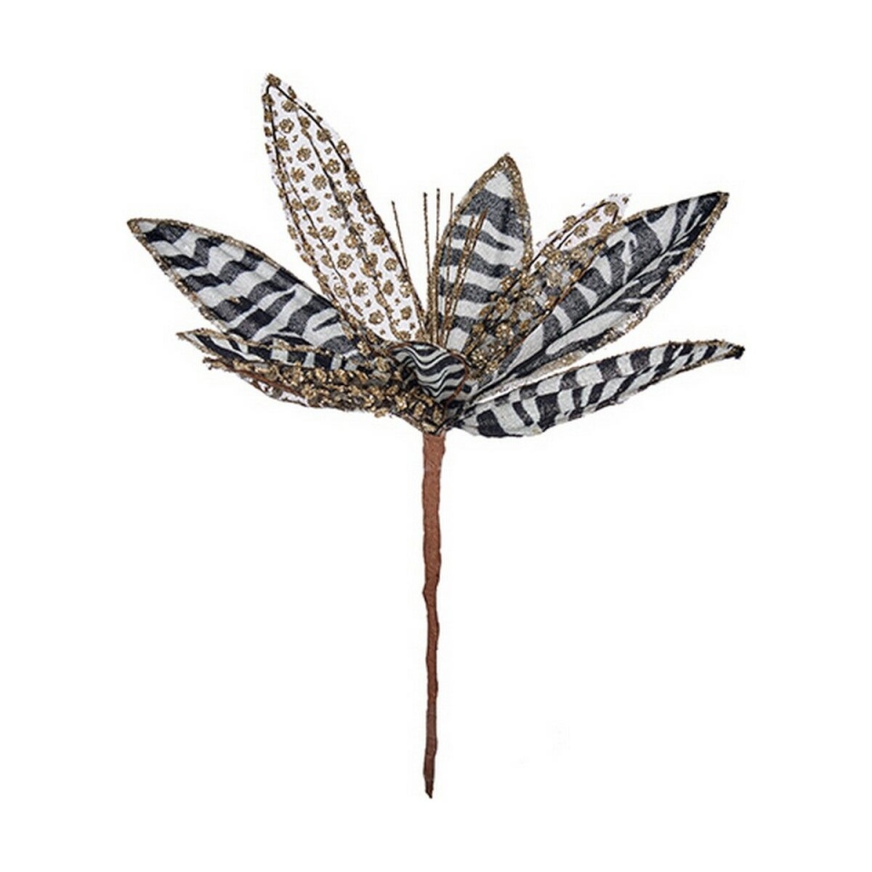 Krist+ Dekoratiivlill Jõulud must valge Plastmass 25 x 27 x 25 cm