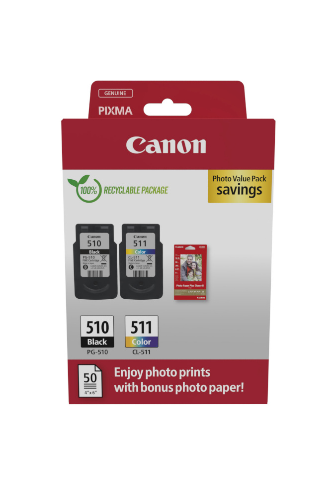 Canon tindikassett Canon PG-510 / CL-511 foto Value Pack