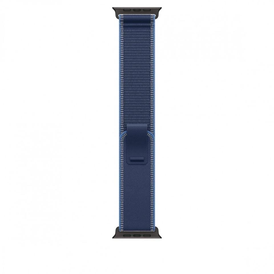 Apple 49mm sinine/Bright sinine Trail Loop - S/M - must Titanium Finish