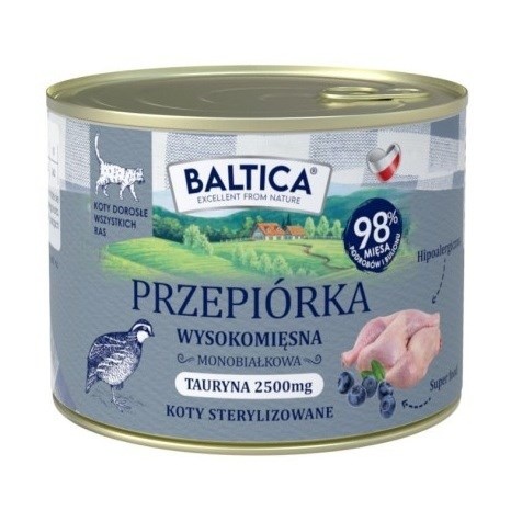 Baltica kassitoit Smaki regionów Quail, 185g