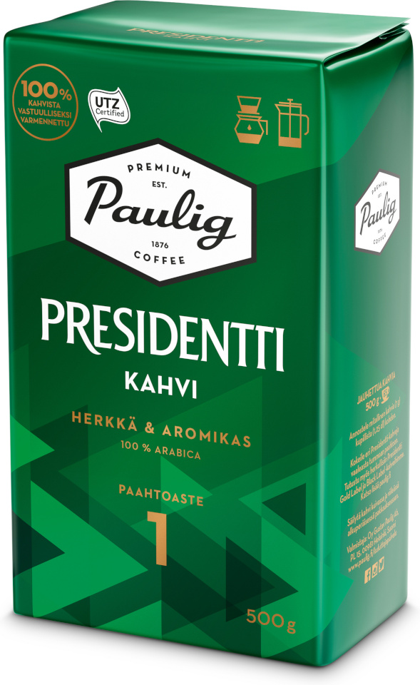 Paulig jahvatatud kohv Presidentti, 500g