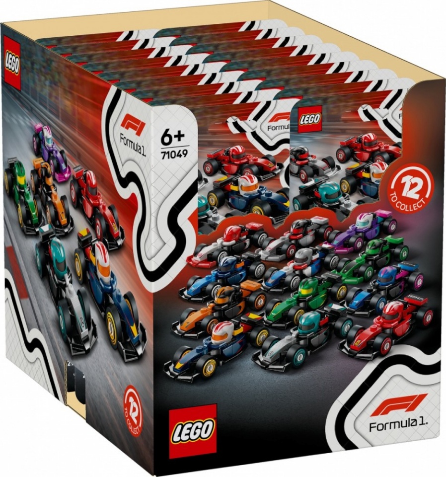 Lego klotsid Bricks Minifigures 71049 F1 Collectible Race Car (display 36 pcs)