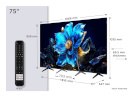 TCL televiisor P79K 75P79K TV 190.5 cm (75") 4K Ultra HD Smart TV Wi-Fi Metallic 450 cd/m²