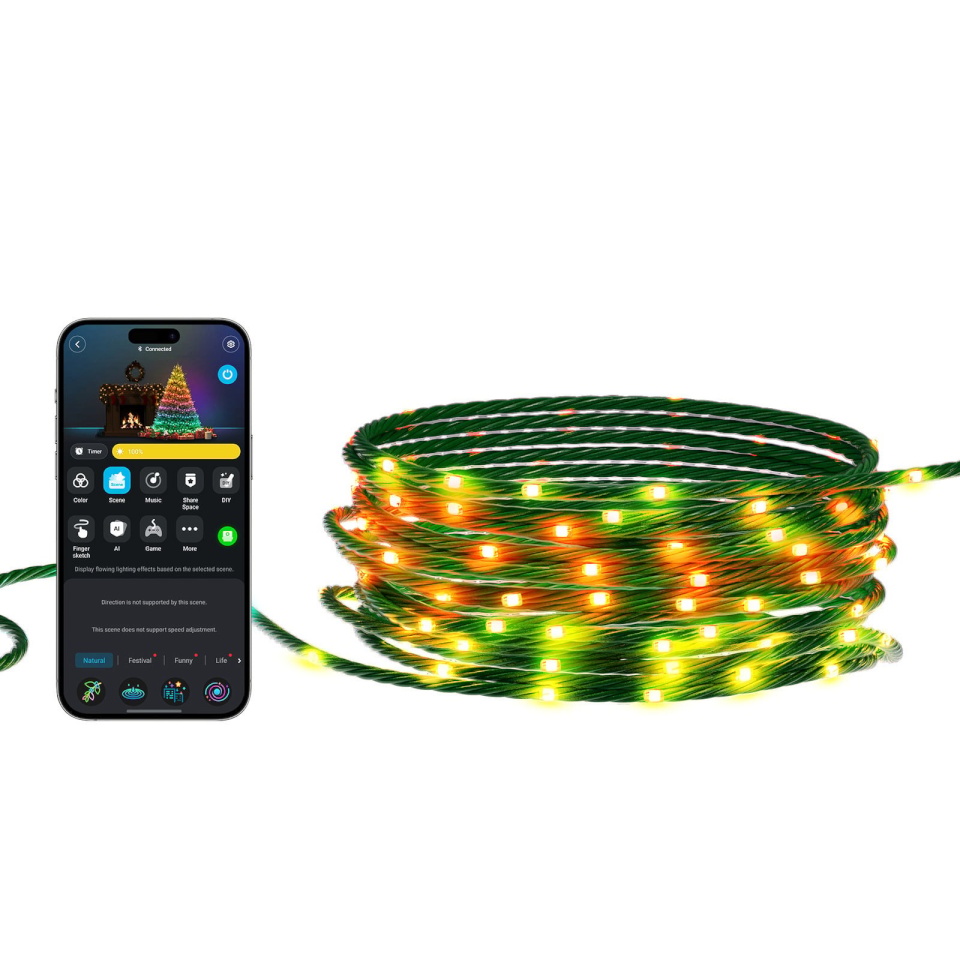 Govee jõulukeerdvalgustid 2 LED-valgustiga, 30 m, roheline