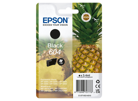 Epson tindikassett Epson 604 must T10G1