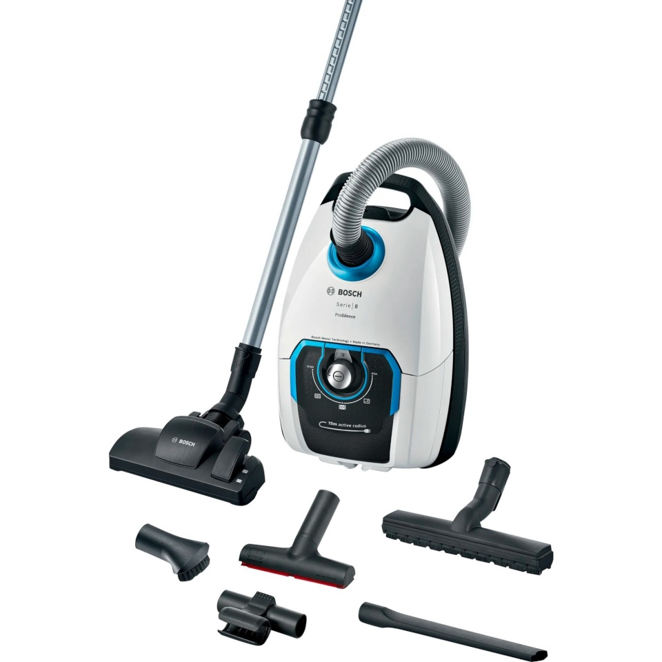 Bosch tolmuimeja Series 8 BGB75XSIL Floor Vacuum Cleaner, valge