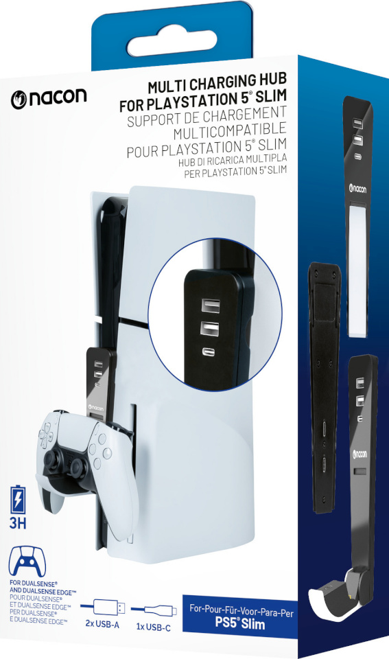 Bigben Nacon Dualsense kontrolleri laadimisalus PlayStation 5 Slim konsooli jaoks