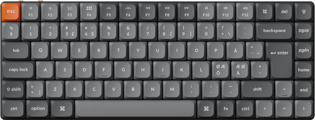 Keychron klaviatuur K3 Max Wireless QMK/VIA RGB Hot Swap 75% mehaaniline, Gateron Brown lülitid