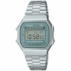Casio unisex kell A168WA-3AYES roheline Hõbedane (Ø 35mm)