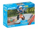 Playmobil klotsid Set z figurką My Life 71798 Skater z rampą
