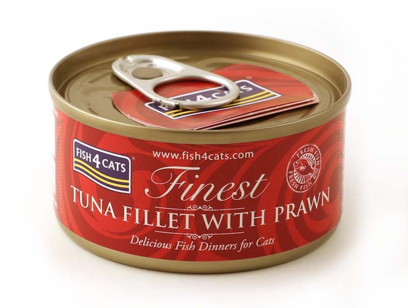 Fish4cats kassitoit Tuna Fillet with Prawn, 70g