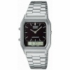 Casio unisex kell AQ-230A-1DMQYES must Hõbedane