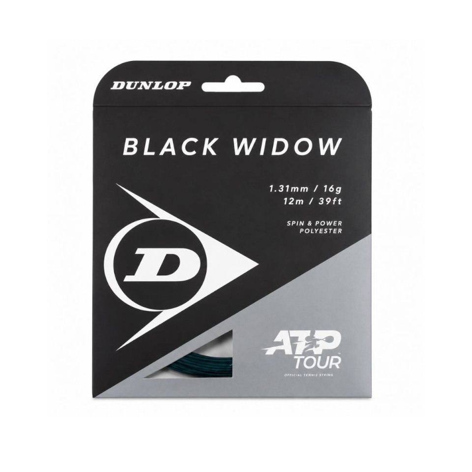 Dunlop Strings for tennis racket Black Widow 16g/1,26mm 12m