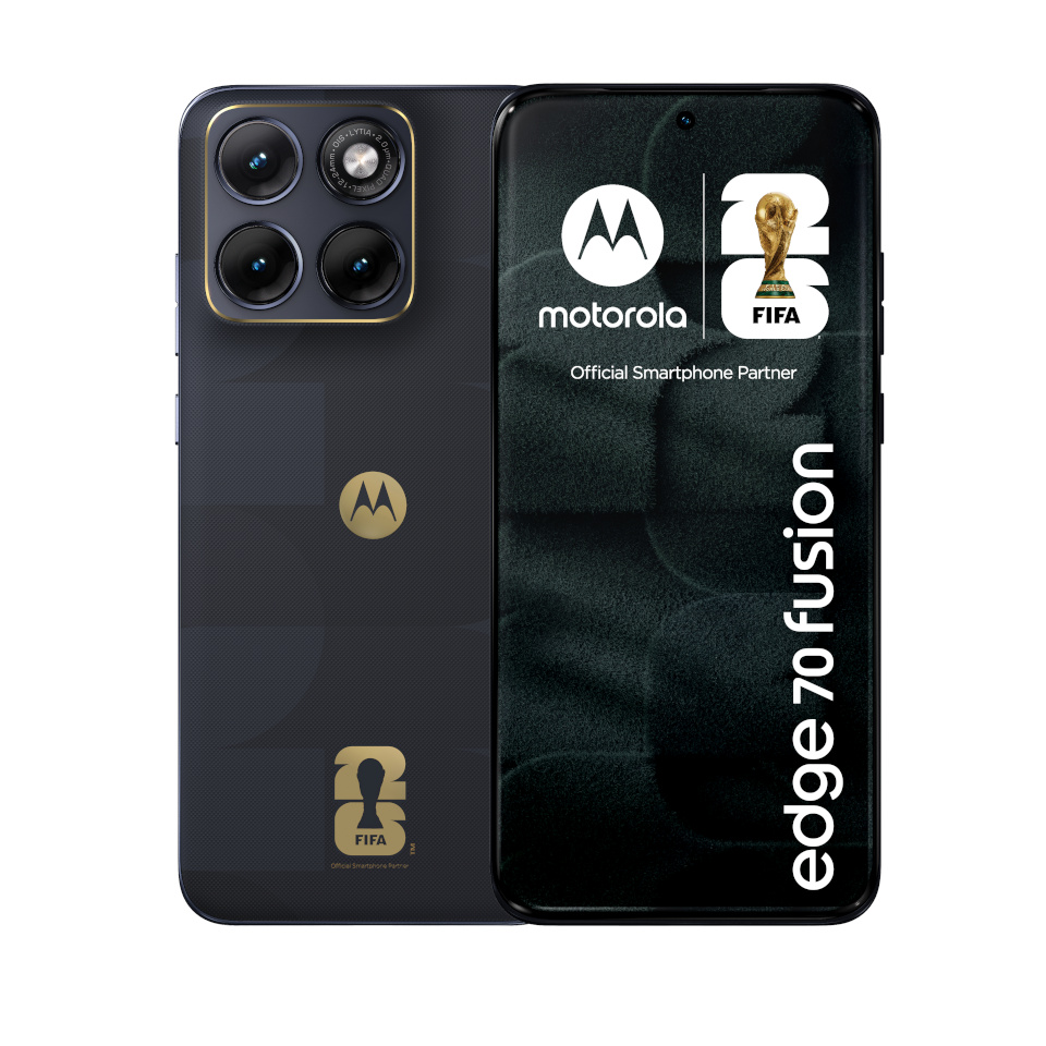 Motorola mobiiltelefon edge 70 fusion FIFA Edition 17.2cm 6.78" Dual SIM Android 16.0 5G USB Type-C 8GB 256GB 5200mAh must