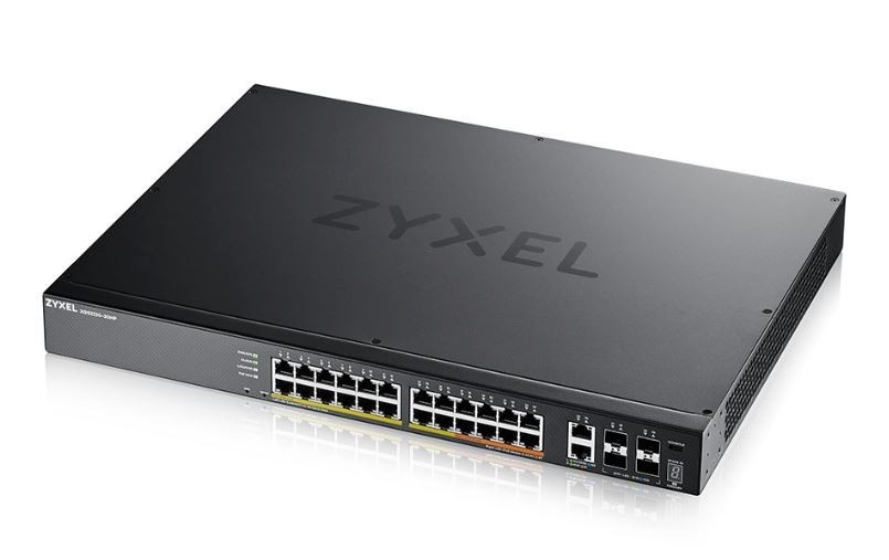 Zyxel Access Switch L3 24 ports PoE,10GbE RJ-45, 4 ports 10GbE SFP+ XGS2220-30HP-EU0101F