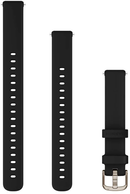 Garmin pulsikella rihmade komplekt Lily 2 Silicone Band must