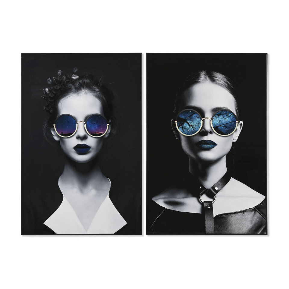 Home ESPRIT maal Kaasaegne chica 80x3x120cm (2tk)