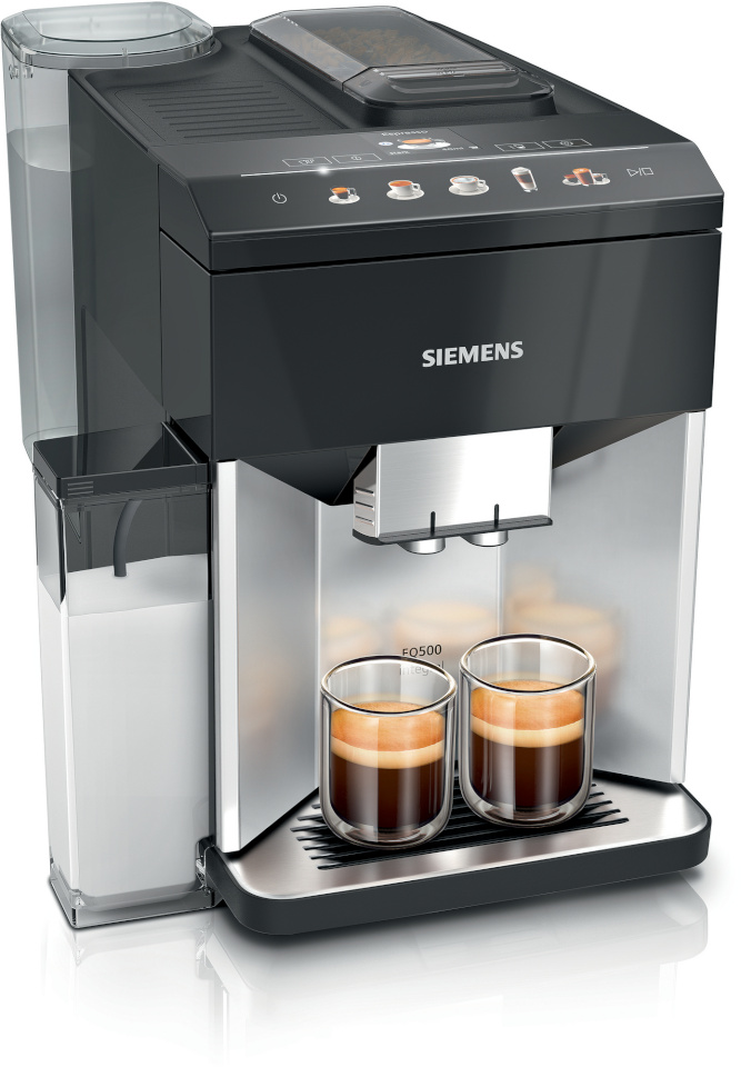 Siemens espressomasin TQ513D01 Integral EQ.500 Fully Automatic, hõbedane/must