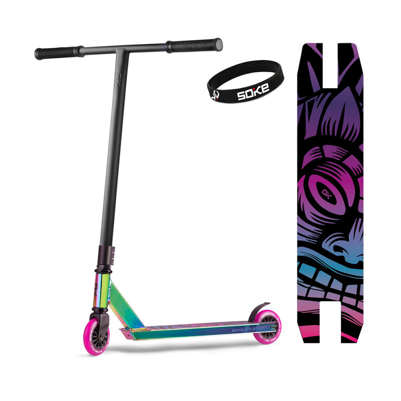 SOKE Trikitõukeratas EVO, must-lilla