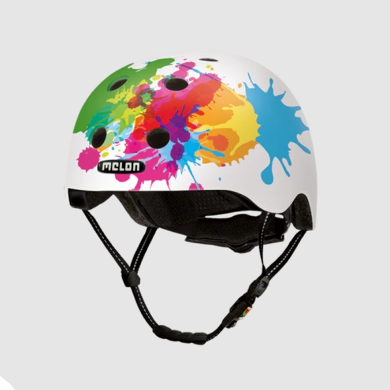 Melon kiiver Coloursplash, valge, M/L