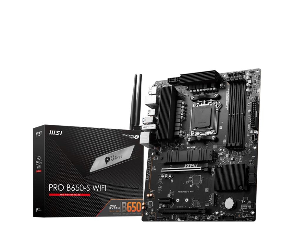 MSI emaplaat PRO B650M-S Wifi (B650,AM5,mATX,DDR5)