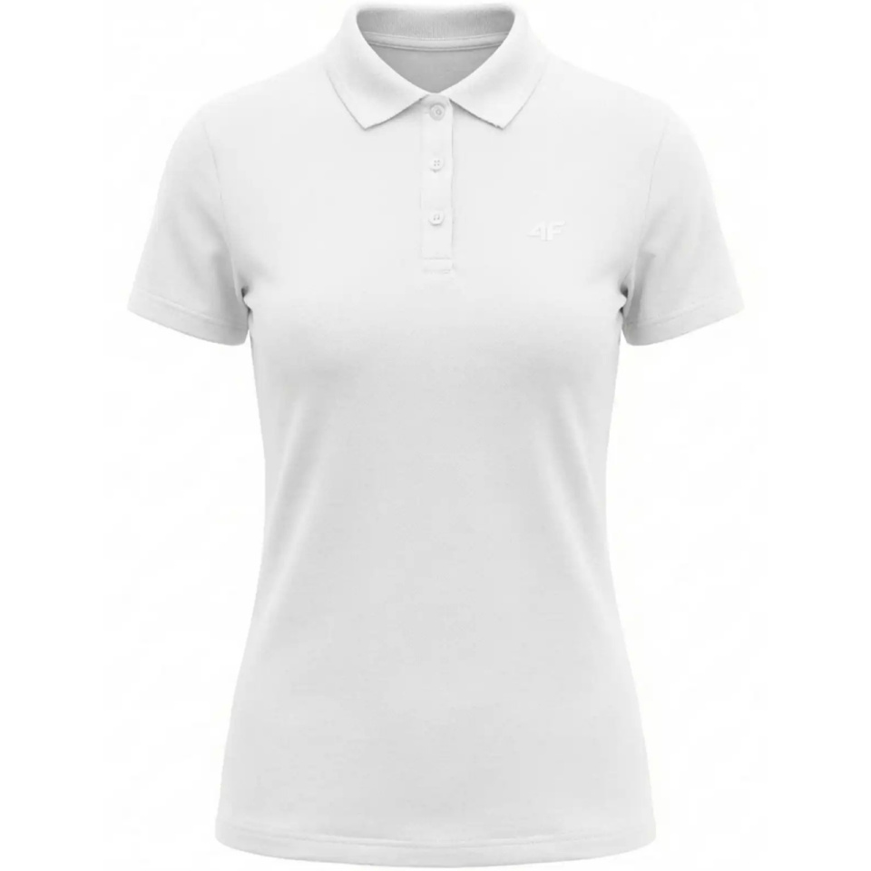 4F T-särk naistele Polo F0768 valge 4FWMM00TPTSF0768 10S suurus M