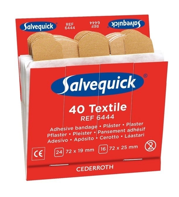 Salvequick kangasplaaster 6444 Fabric Plaster, 40tk