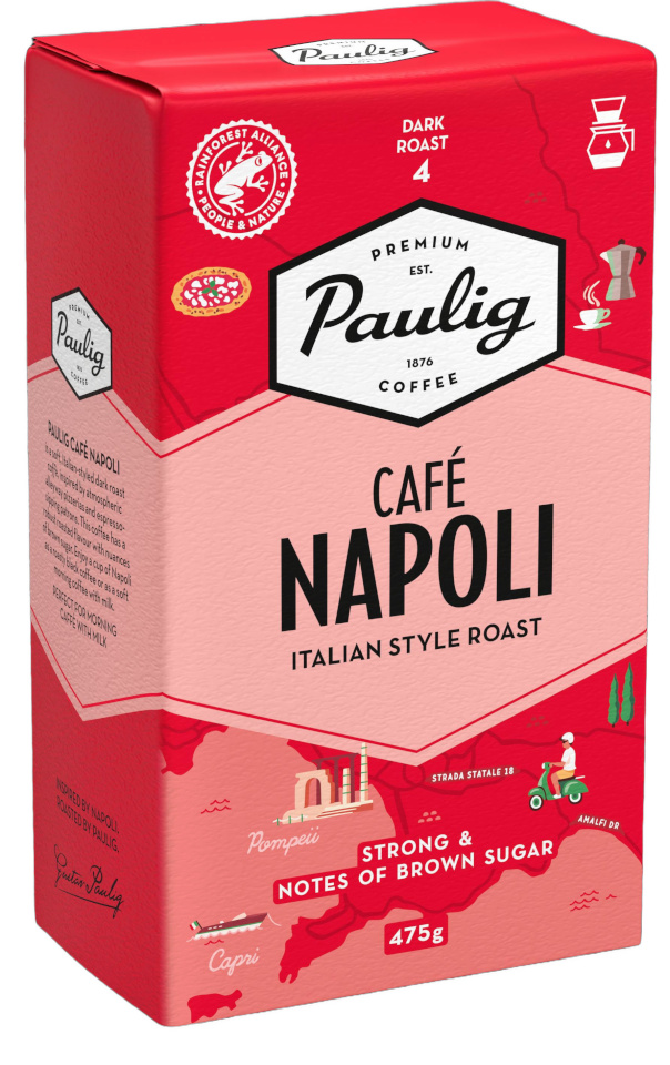 Paulig jahvatatud kohv Café Napoli, 475g