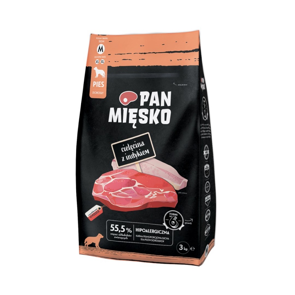 Pan Mięsko kuivtoit koerale Mr, Meat Veal with Turkey M, 3kg