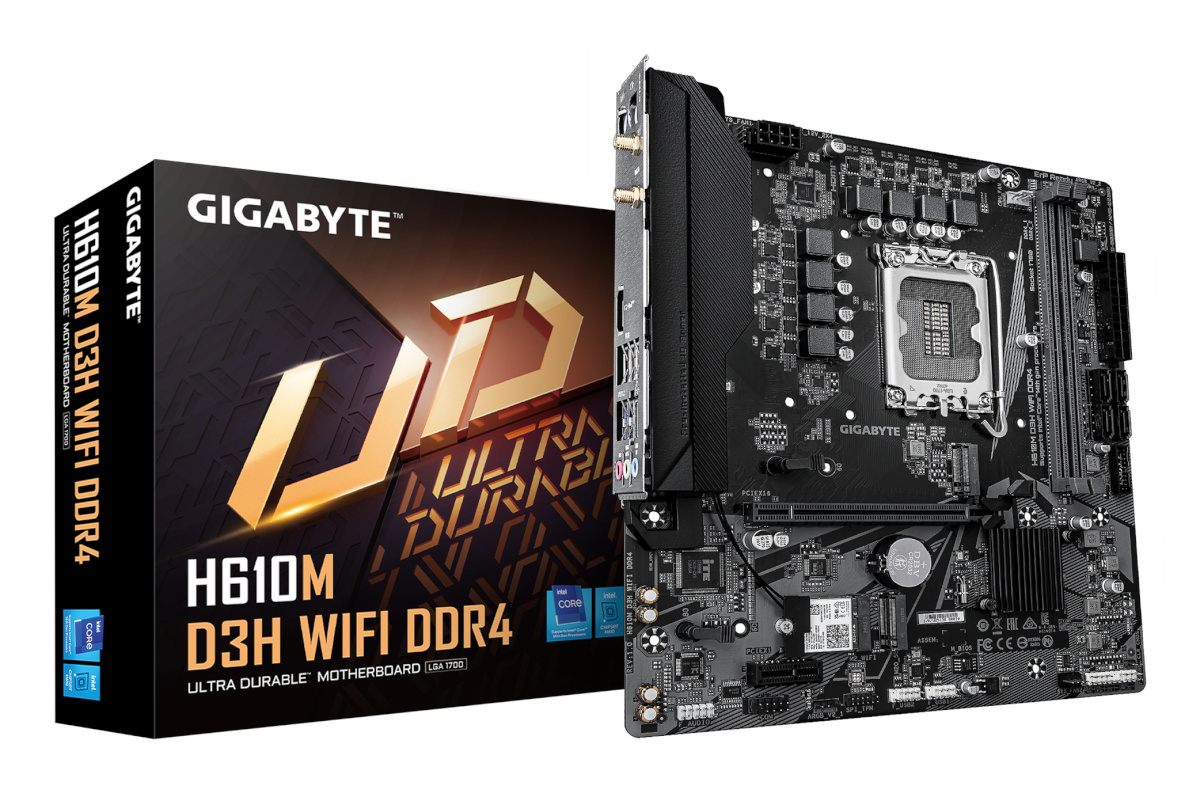 Gigabyte emaplaat H610M D3H WIFI DDR4