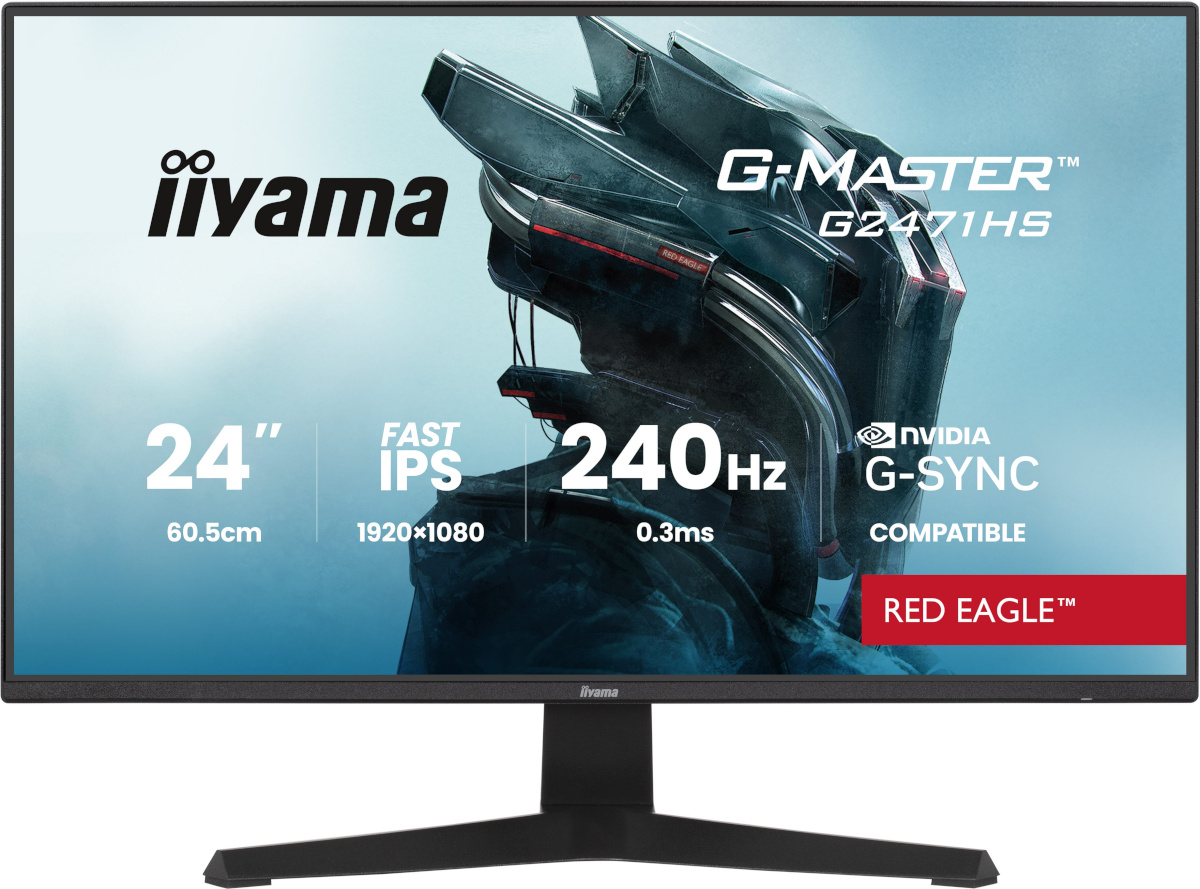 iiyama monitor 60.5cm (24") G2471HS-B1 16:9 2xHDMI+DP IPS must