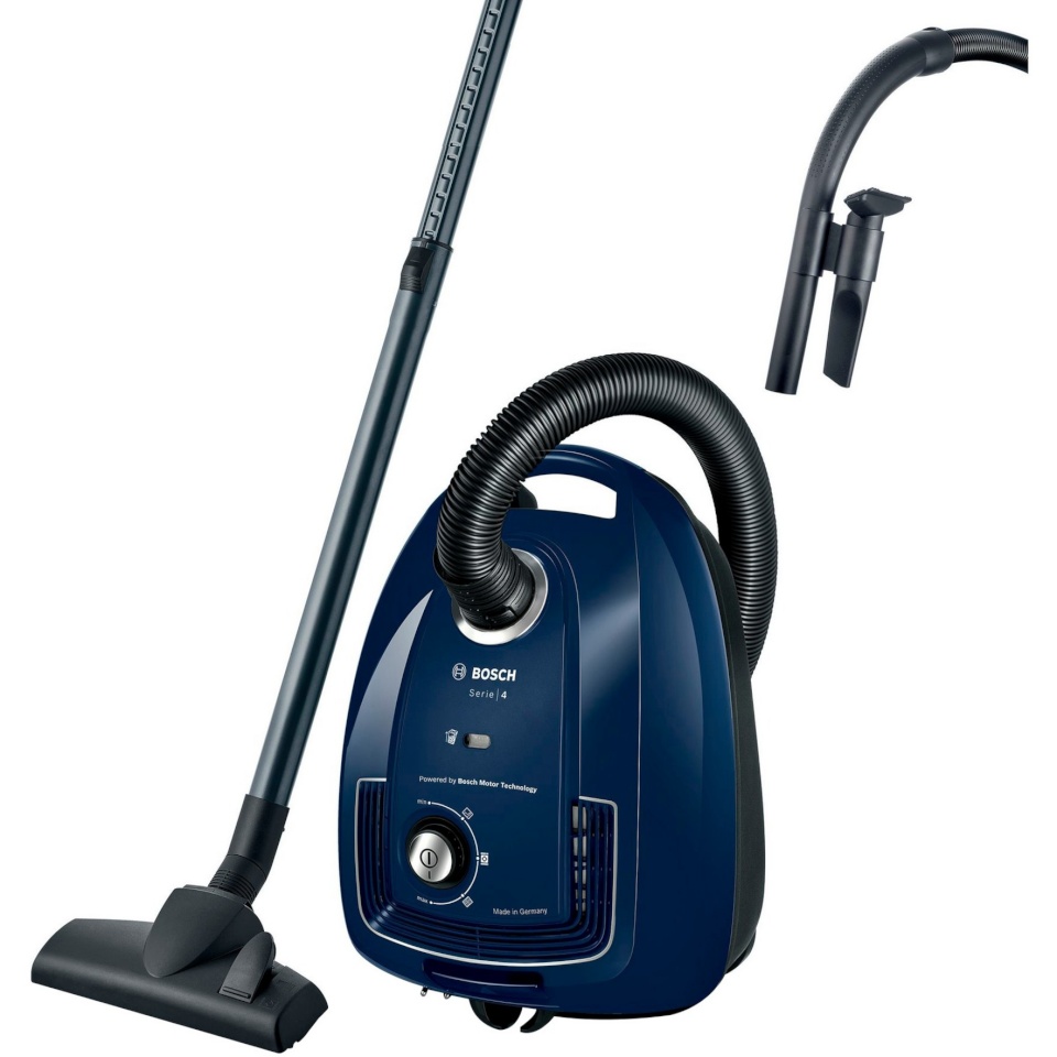 Bosch tolmuimeja Series 4 BGD38BU2 Floor Vacuum Cleaner, tumesinine