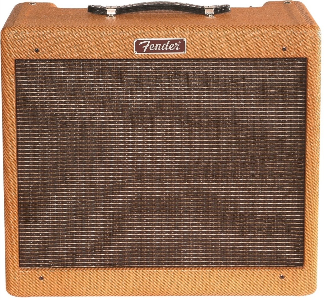 Fender kitarrivõimendi Blues Junior Lacquered Tweed kombo elektrikitarrile, 15 vatti