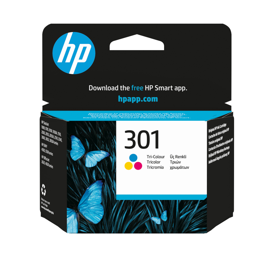 Hp tindikassett Ink No 301 HP301 301 Tri-Color TriColor (CH562EE)